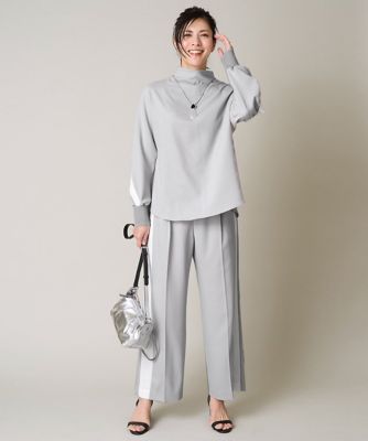 ［日本製／接触冷感］シングルライントラックパンツ