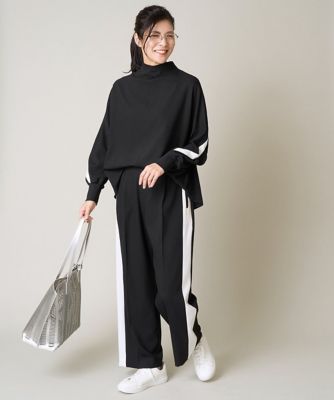 ［日本製／接触冷感］シングルライントラックパンツ
