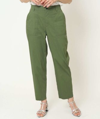 GEORGES RECH　(Women)/ジョルジュ　レッシュ [接触冷感]ストレッチテーパードベイカーパンツ