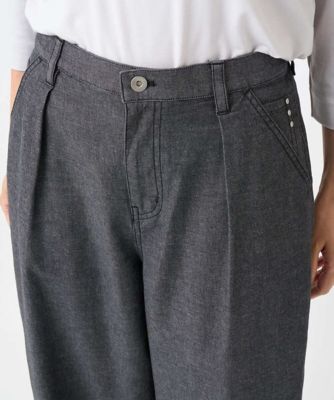 セットアップ対応］バレルワイドブラックデニムパンツ | GEORGES RECH