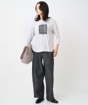 セットアップ対応］バレルワイドブラックデニムパンツ | GEORGES RECH