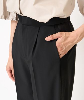 日本製］サテンラインワイドストレートパンツ | GEORGES RECH (Women
