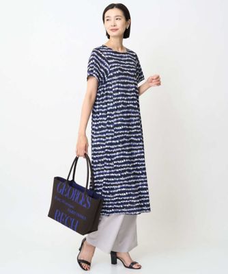 日本製］ランダムボーダーAラインジャージーワンピース | GEORGES