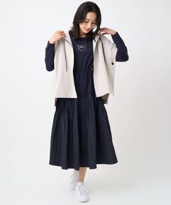 ジャージータフタコンビワンピース | GEORGES RECH (Women)/ジョルジュ