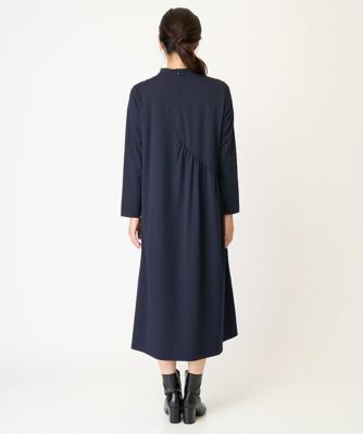 アシンメトリージャージーネックワンピース
