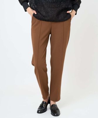 ＜GEORGES RECH　(Women)＞［日本製］カットジョーゼットストレッチテーパードパンツ