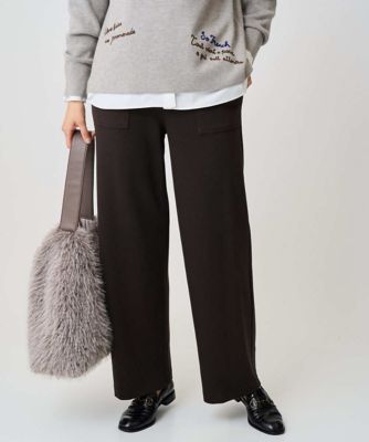 GEORGES RECH (Women)/ジョルジュ レッシュ [日本製]デュアルウォームロングパンツ 87ブラウン パンツ・ズボン【三越伊勢丹/公式】