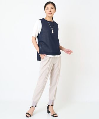 ジャージースリットジョグパンツ