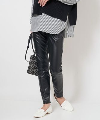 GEORGES RECH　(Women)/ジョルジュ　レッシュ エコレザーストレッチレギンスパンツ