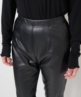 エコレザーストレッチレギンスパンツ