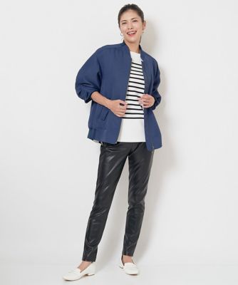 エコレザーストレッチレギンスパンツ