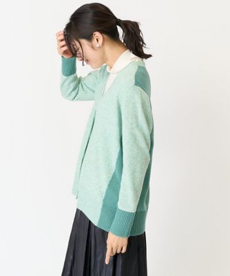 ES RECH / ジョルジュ・レッシュ メランジミックスニットカーディガン メランジミックスニットカーディガン | GEORGES RECH (Women