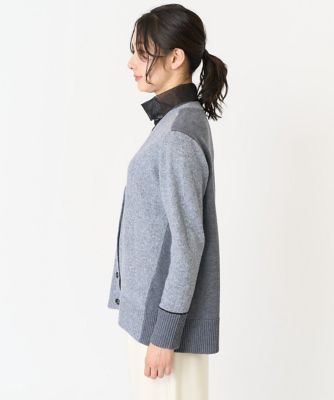 ES RECH / ジョルジュ・レッシュ メランジミックスニットカーディガン メランジミックスニットカーディガン | GEORGES RECH (Women
