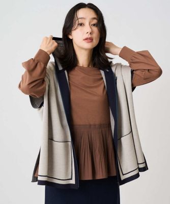 ジョルジュ・レッシュ（ES RECH）/ダブルジャカードニットポンチョ ダブルジャカードニットポンチョ | GEORGES RECH (Women)/ジョルジュ