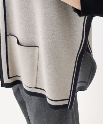 ダブルジャカードニットポンチョ | GEORGES RECH (Women)/ジョルジュ