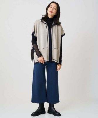 ダブルジャカードニットポンチョ | GEORGES RECH (Women)/ジョルジュ