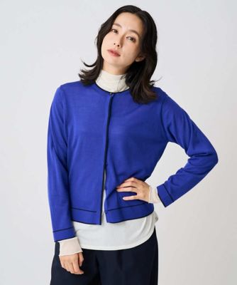 GEORGES RECH (Women)/ジョルジュ レッシュ [アンサンブル対応]ウォッシャブルウールカーディガン 55ブルー トップス【三越伊勢丹/公式】