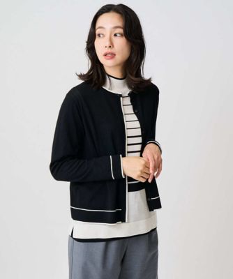 GEORGES RECH (Women)/ジョルジュ レッシュ [アンサンブル対応]ウォッシャブルウールカーディガン 94ブラック トップス【三越伊勢丹/公式】