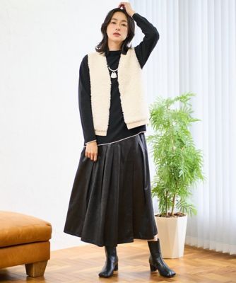 ボアニットコンビベスト | GEORGES RECH (Women)/ジョルジュ レッシュ