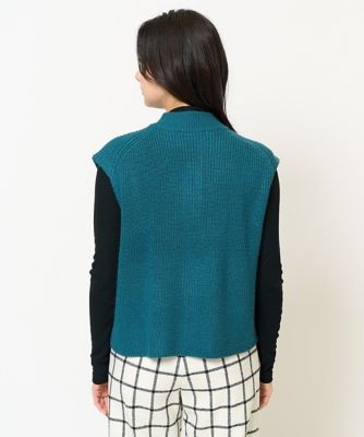 ES RECH / ジョルジュ・レッシュ ダブルジップハイネックニットベスト ダブルジップハイネックニットベスト | GEORGES RECH (Women