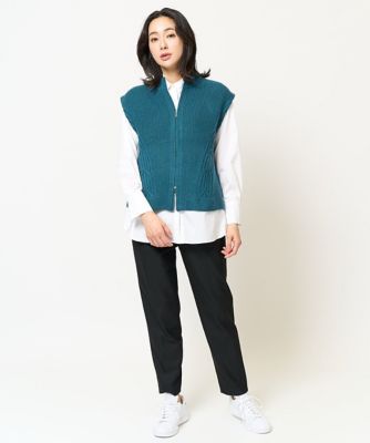ダブルジップハイネックニットベスト | GEORGES RECH (Women