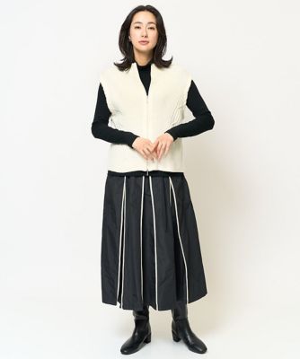 ダブルジップハイネックニットベスト | GEORGES RECH (Women