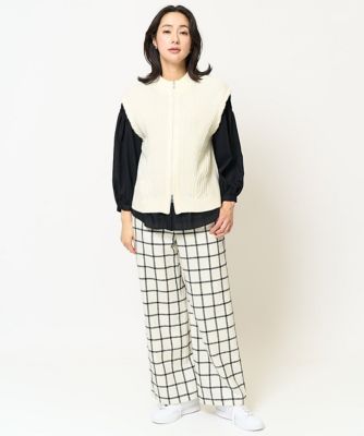 ES RECH / ジョルジュ・レッシュ ダブルジップハイネックニットベスト ダブルジップハイネックニットベスト | GEORGES RECH (Women
