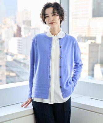 パリコレデザイナー 定価8万 メリノウールショート丈カーディガン アンサンブル対応］メリノウールカーディガン | GEORGES RECH (Women