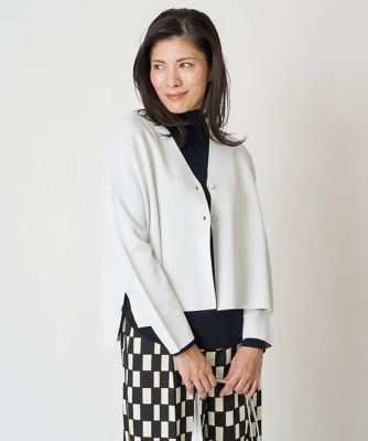 ダブルフェイスニットカーディガン