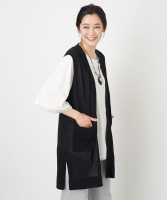 JULIUS（ユリウス）ブラック ロングカーディガンサイズ2