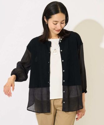 BLAMINK ブラミンク シルクリネン ショートスリーブ カーディガン シルクリネン18Gショートスリーブカーディガン | BLAMINK