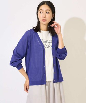 アイレット8分袖カーディガン | GEORGES RECH (Women