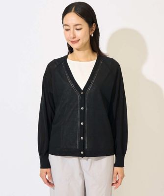 アイレット8分袖カーディガン アイレット8分袖カーディガン | GEORGES RECH (Women