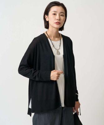 GEORGES RECH (Women)/ジョルジュ レッシュ リラックスカーディガン 94ブラック トップス【三越伊勢丹/公式】