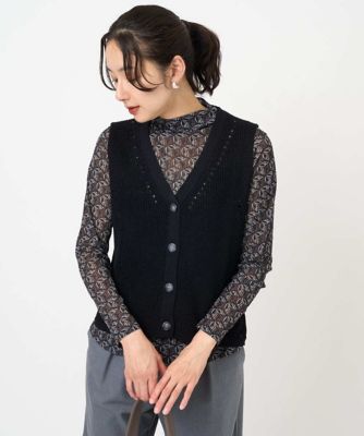 ＜GEORGES RECH　(Women)＞リネンライクニットベスト