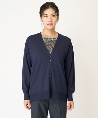 ジョルジュ・レッシュ（ES RECH）/メタルボタンVネックカーディガン メタルボタンVネックカーディガン | GEORGES RECH (Women)/ジョルジュ