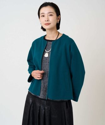 セットアップ対応］ノーカラージャージージップ羽織 | GEORGES RECH