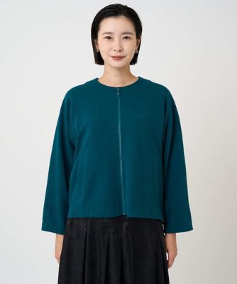 セットアップ対応］ノーカラージャージージップ羽織 | GEORGES RECH