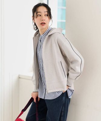 ＜GEORGES RECH　(Women)＞ジャージージップフードパーカー