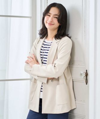 ＜GEORGES RECH　(Women)＞［日本製］ジャージーテーラードジャケット