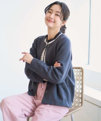 ＜GEORGES RECH　(Women)＞［セットアップ対応］ダンボールジャージーブルゾン