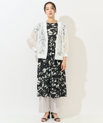 ナイロンチュールテープ刺繍カーディガン | GEORGES RECH (Women