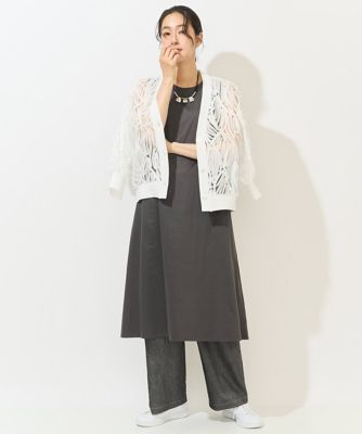 ナイロンチュールテープ刺繍カーディガン | GEORGES RECH (Women