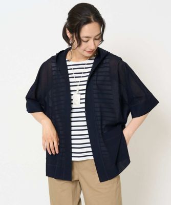 ＜GEORGES RECH　(Women)＞シアーフードカーディガン