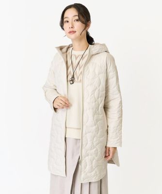 ＜GEORGES RECH　(Women)＞ジオメトリックキルティングタフタコート
