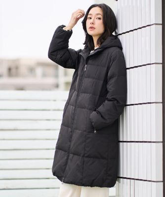 シャイニータフタロングダウンコート | GEORGES RECH (Women