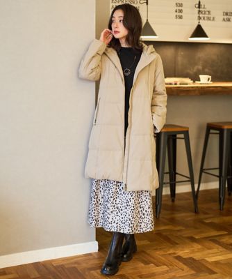 シャイニータフタロングダウンコート | GEORGES RECH (Women