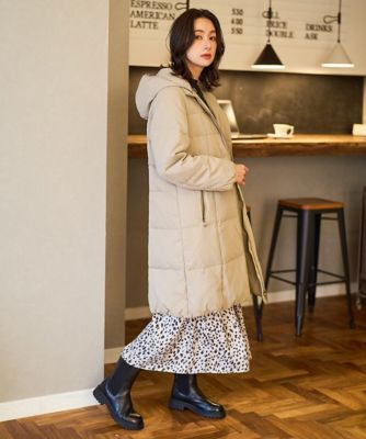 シャイニータフタロングダウンコート | GEORGES RECH (Women