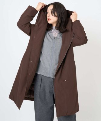 GEORGES RECH (Women)/ジョルジュ レッシュ グログランステッチレスロングダウンコート 87ブラウン コート・ジャケット【三越伊勢丹/公式】