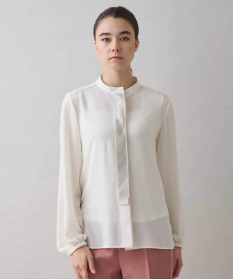 ☆美品 HIROKO KOSHINO ヒロココシノ ホワイト ブラウス M